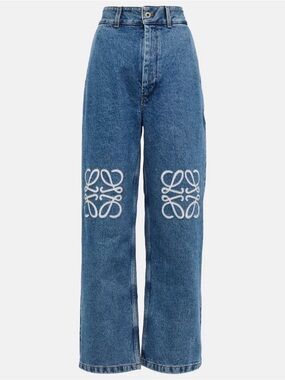 Loewe Blue Denim Jeans with Embroidery